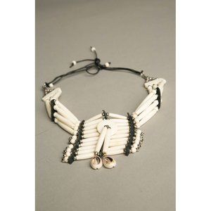 Handmade Tribal Jewelry Vintage Artisanal Choker Necklace Exotic Beaded Gorgeous